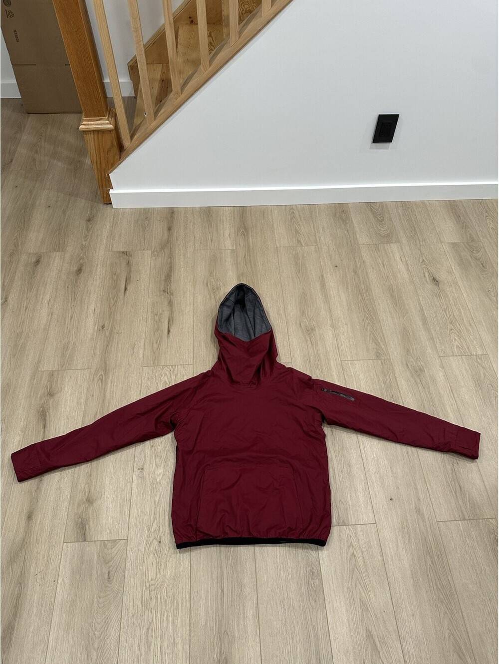 Rick Owens Slab Merino Wool Reversible Hoodie Pullover Size Large